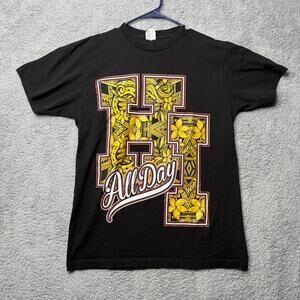 Hawaii All Day T Shirt Mens Large Black Graphic T Crew Neck Short Sleeve